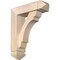 Ekena Millwork Olympic Arts and Crafts Smooth Bracket w/ Offset Brace, Douglas Fir, 5 1/2"W x 18"D x 22"H BKT0604X18X22OLY03SDF - alternate 1